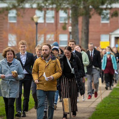 Take Back the Night march at Linfield