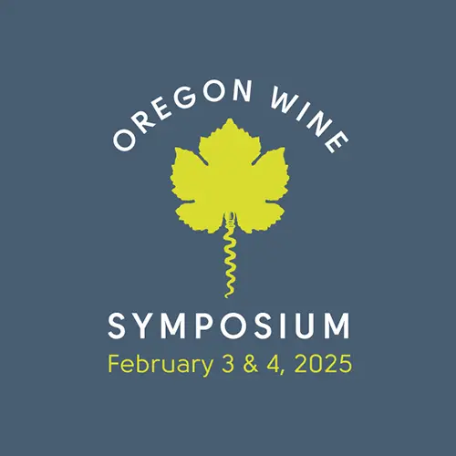 marketing graphic for the Oregon Wine Symposium.