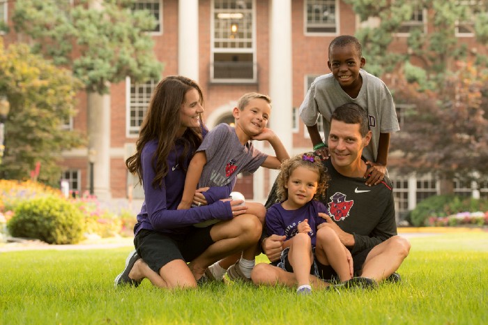 Jill Wilkins and family