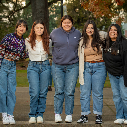 five peer educators for the Consent Awareness Training Squad 