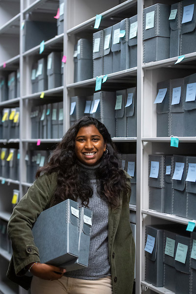 Lily Hanridge in the archive