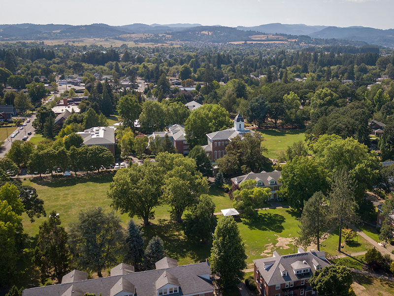 aerial view of the Oak Grove