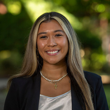 Portrait of female graduate student.